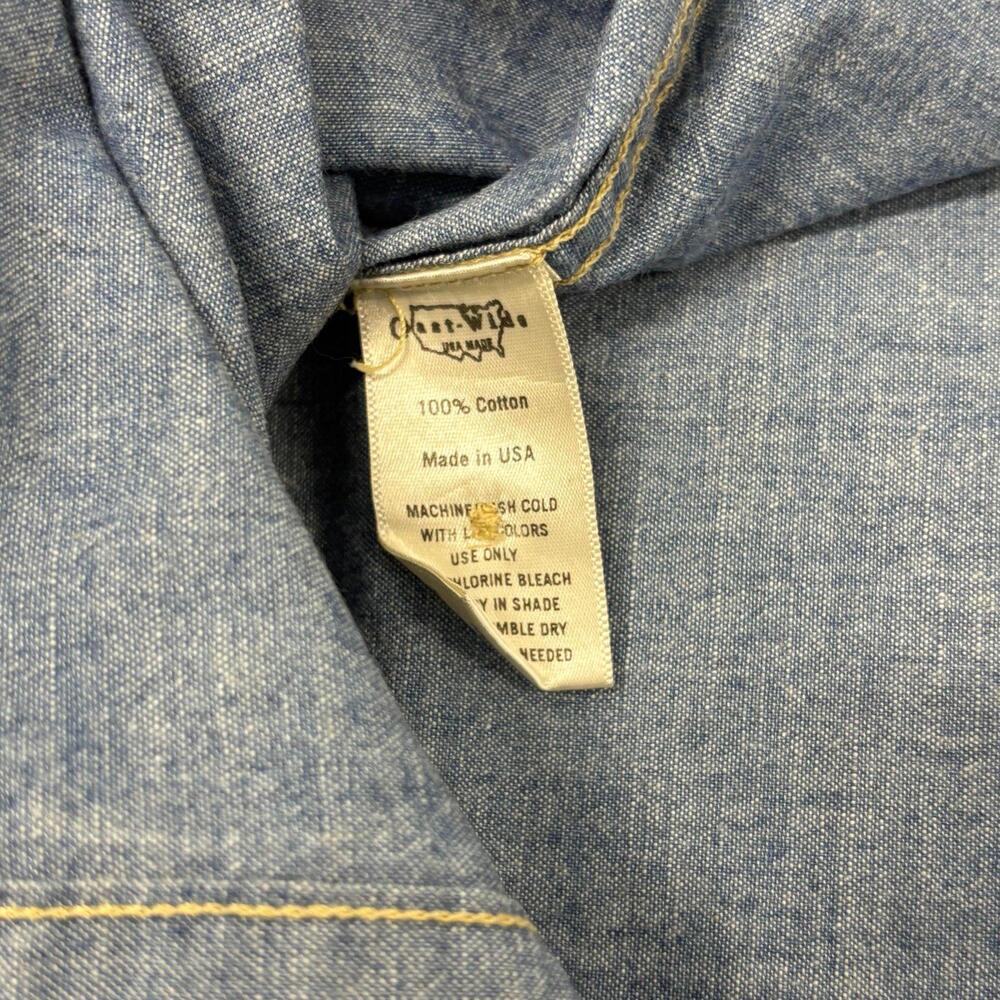 Barneys New York Cast Wide Denim Shirt - Picture 3 of 4